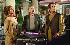 Picard met Anij en Sojef op de Ba'Ku planeet in Insurrection
